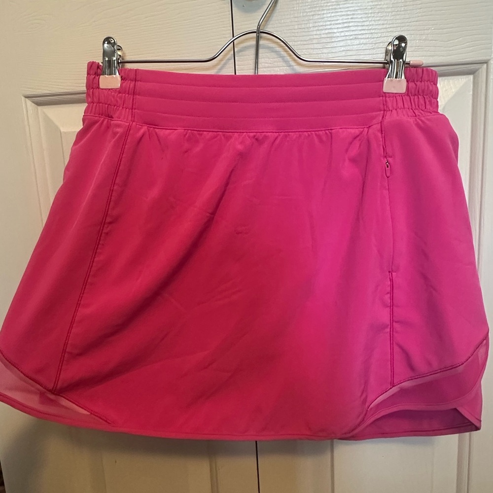 Lululemon Hotty Hot High Rise Athletic Sonic Pink Skirt